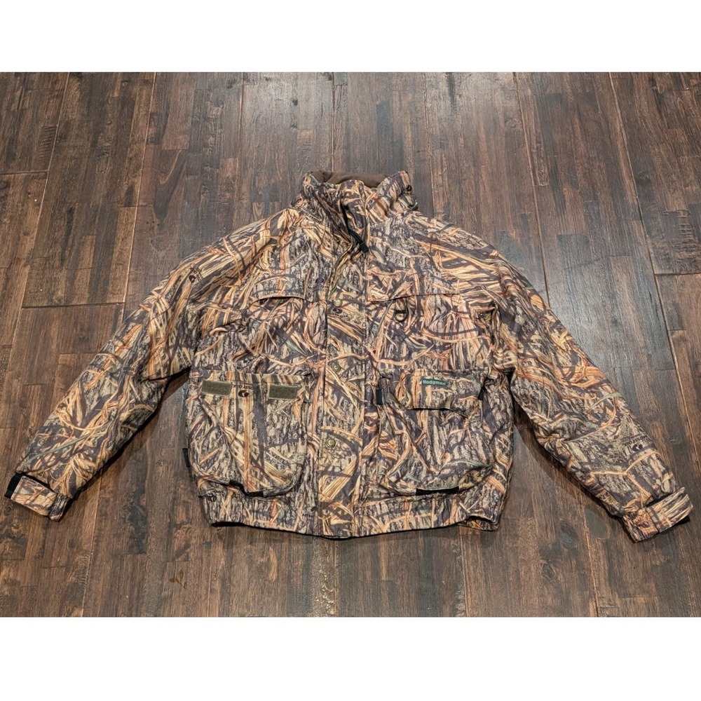 Genuine Hodgman Mossy Oak Camo Hunting Utility Jacket Mens Medium Shadow Grass‎